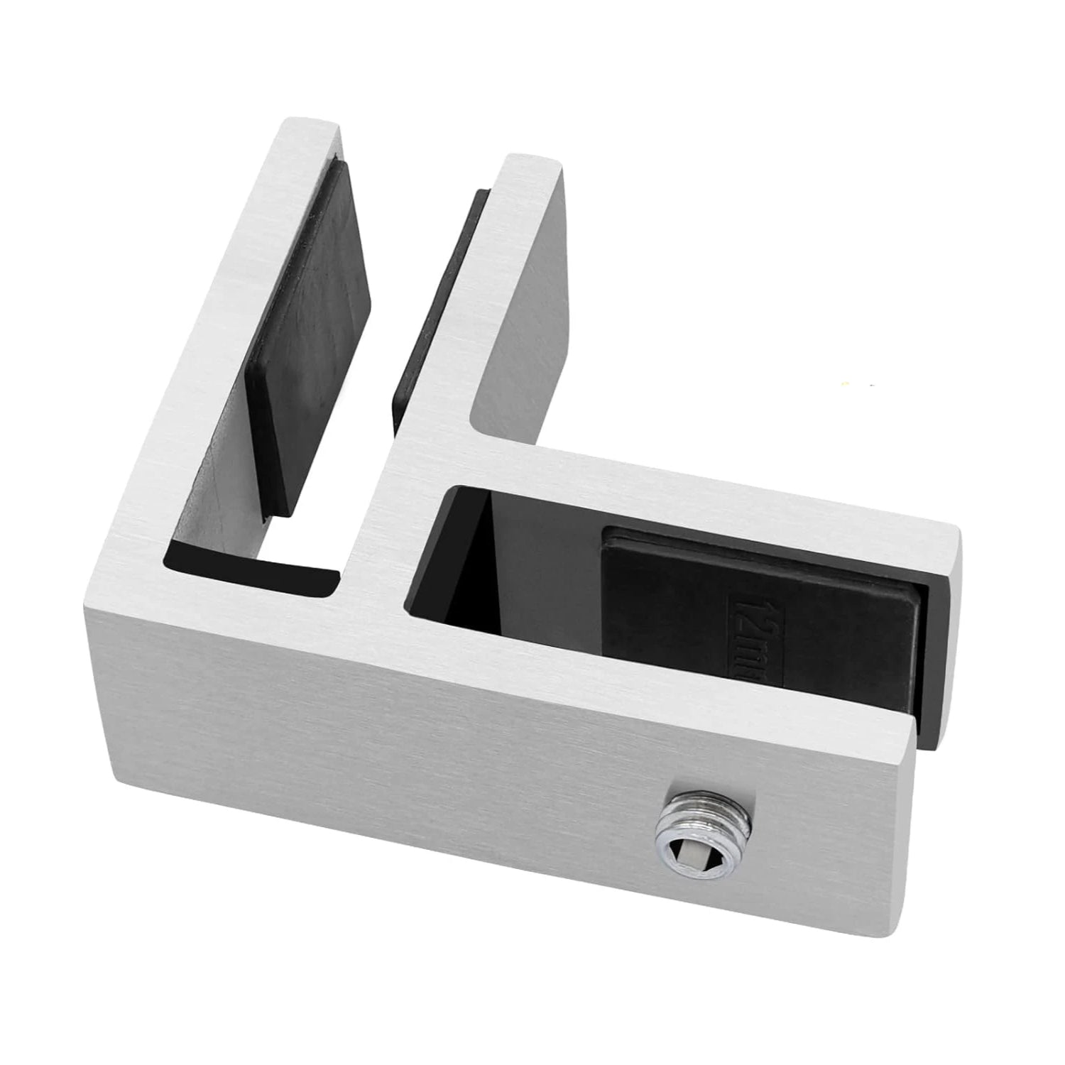GlassX GC002 Stainless Steel Glass Connector - 90 Degree Glass to Glass