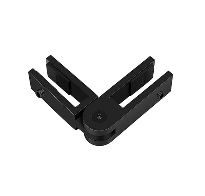 GlassX GC004 Stainless Steel Glass Connector - Adjustable Glass to Glass