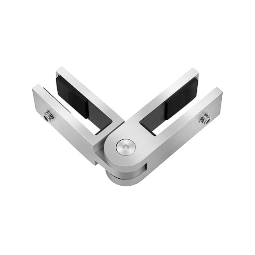 GlassX GC004 Stainless Steel Glass Connector - Adjustable Glass to Glass