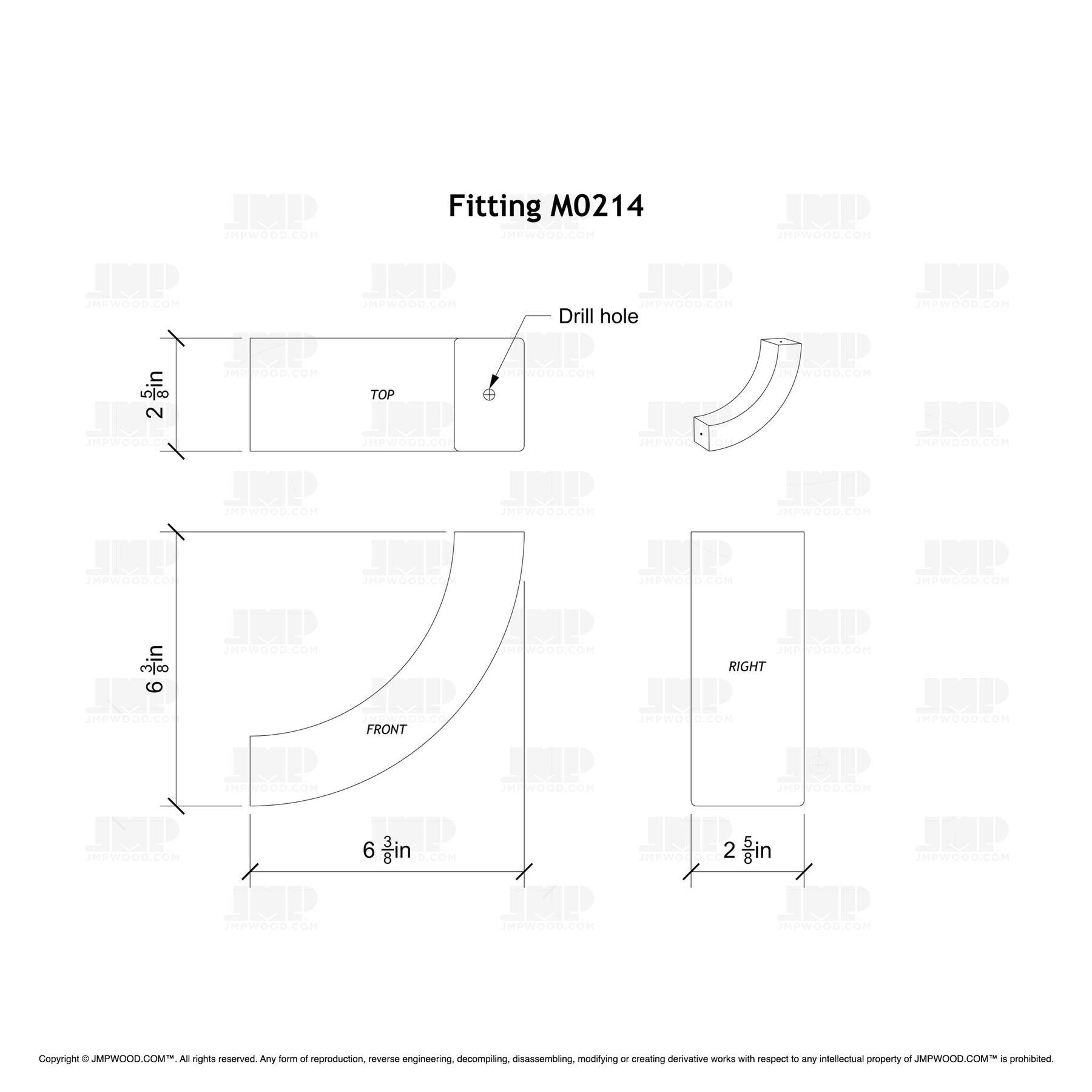 Fitting M0214 - Up Easing 90º