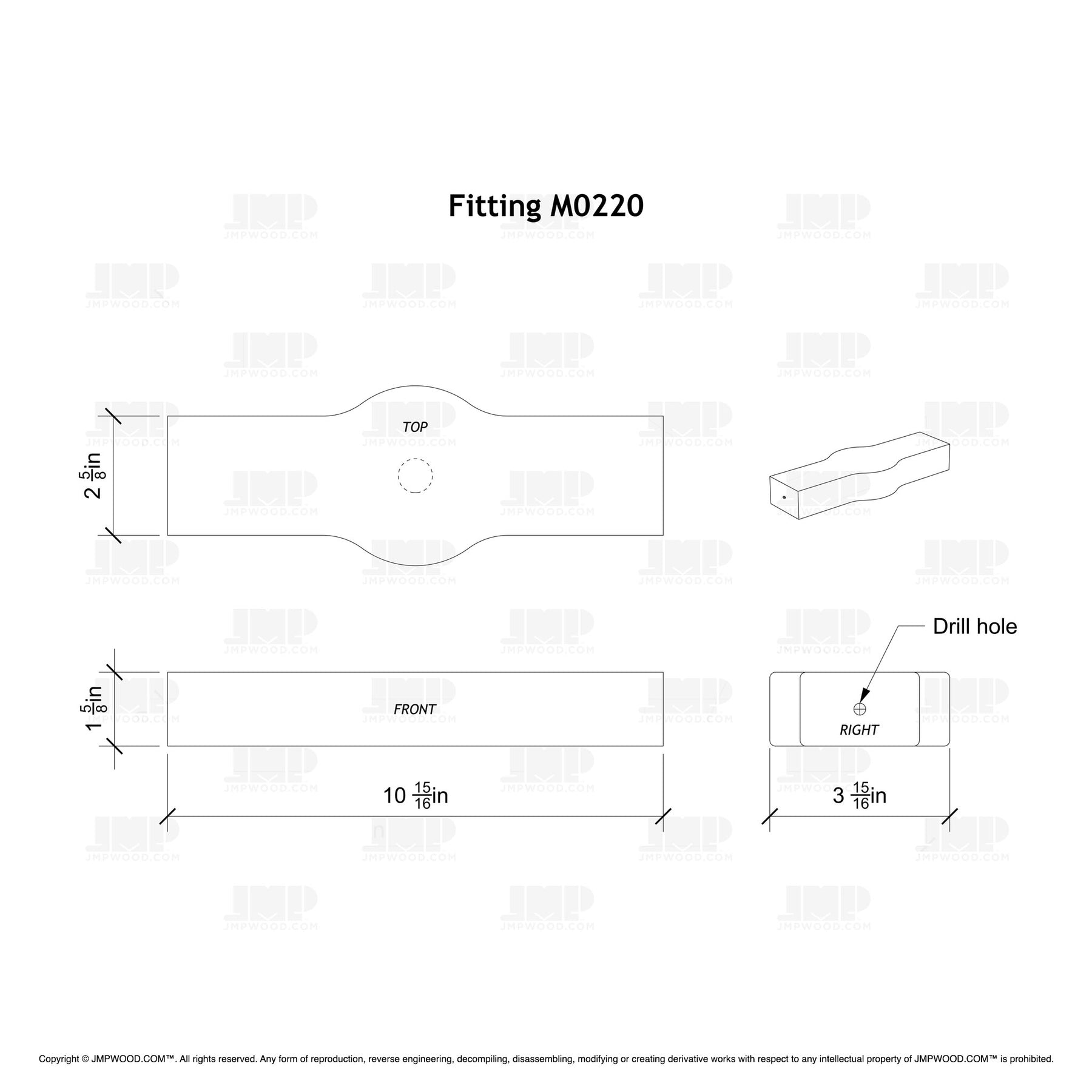 Fitting M0220 - Tandem Cap