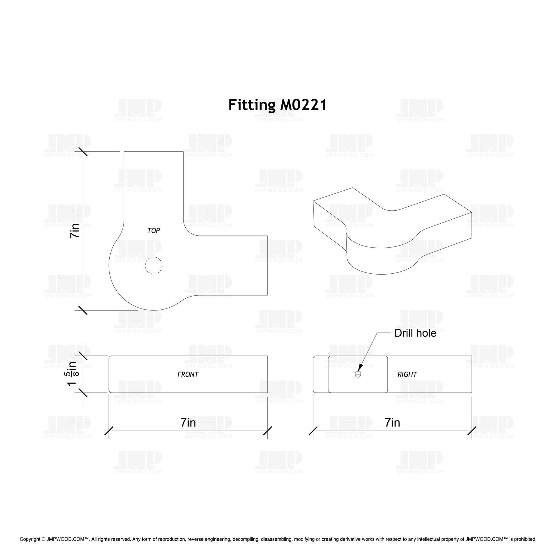 Fitting M0221 - Quarter Turn with Cap 90º