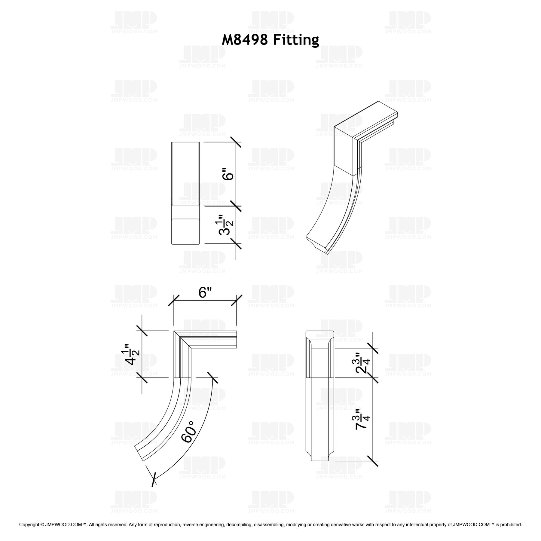 Fitting M8498 - Straight Riser With No Cap