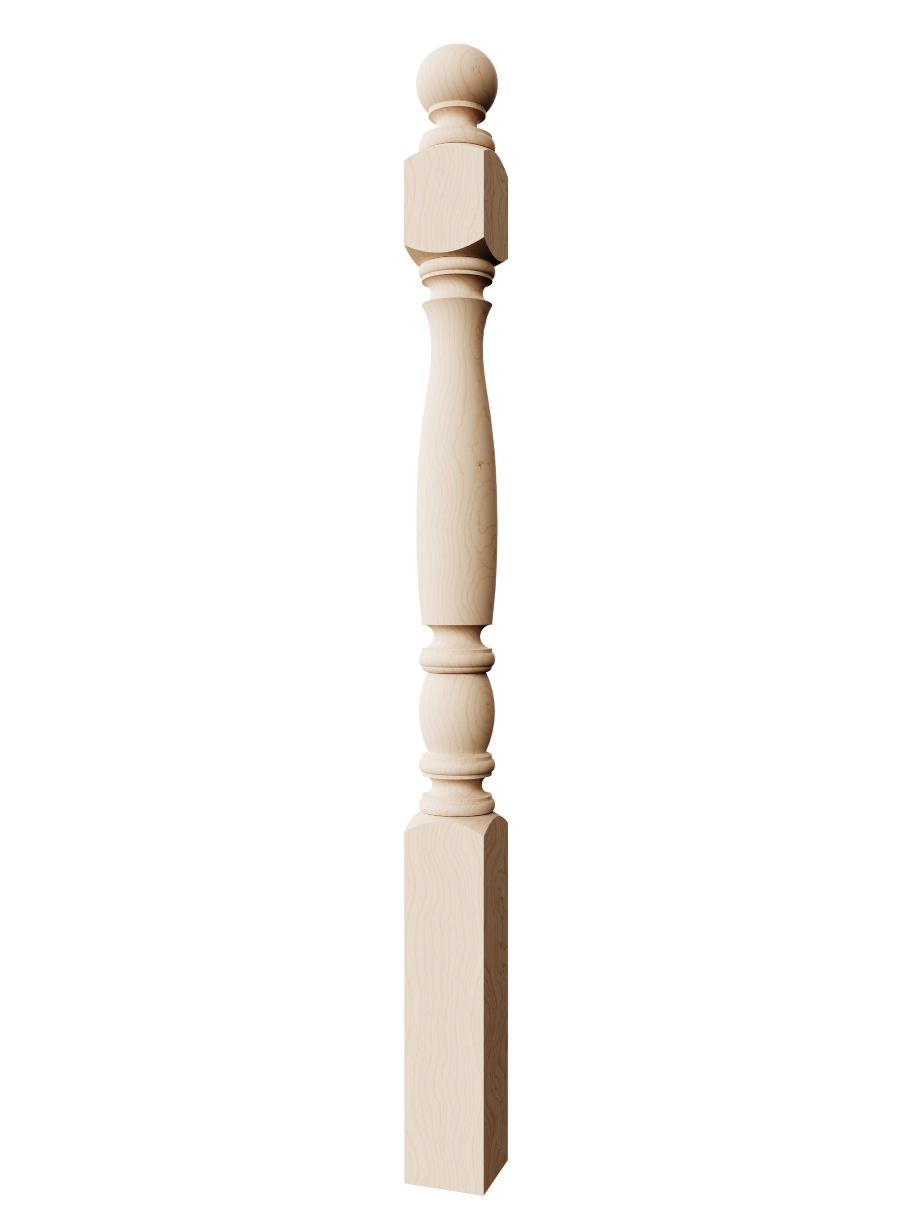 Bordeaux 955-4BT Series Ball Top Newel Post (3-1/2")