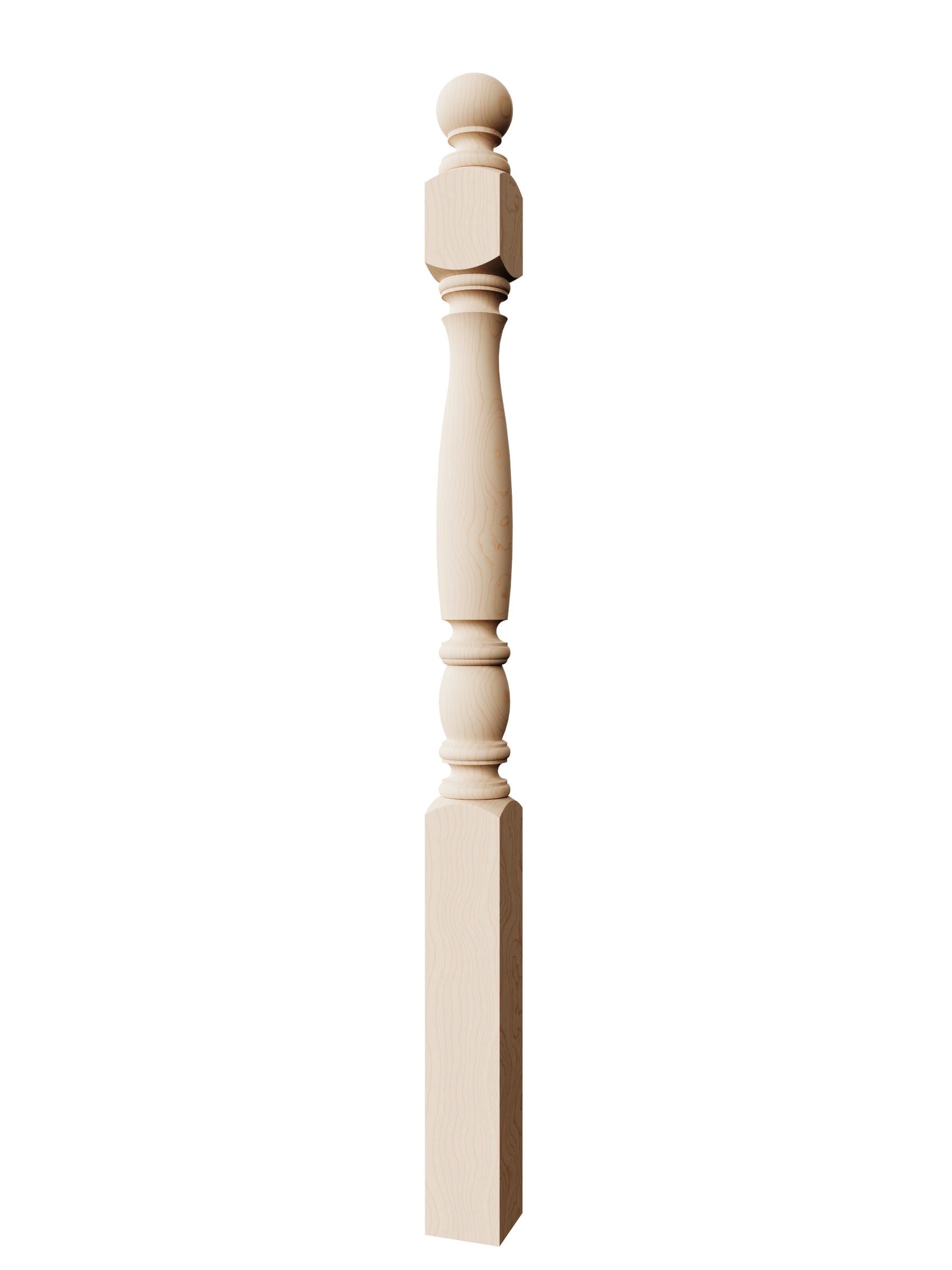 Bordeaux 955-4BT Series Ball Top Newel Post (3-1/2")