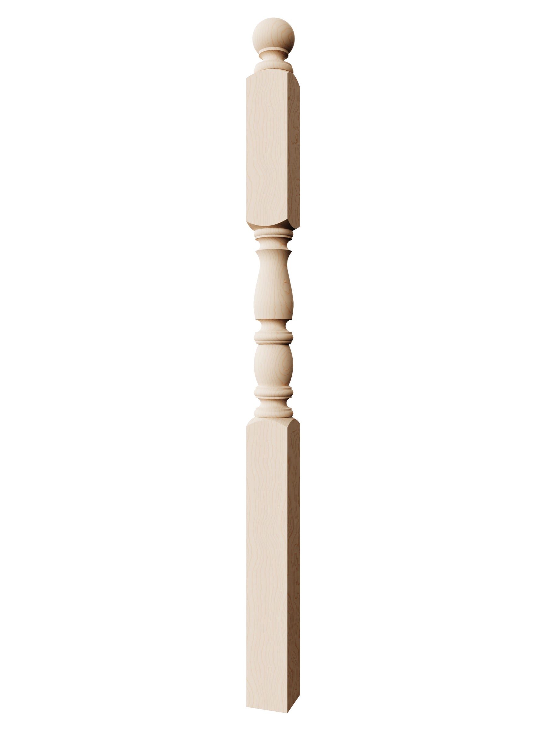 Bordeaux 955-4BT Series Ball Top Newel Post (3-1/2")