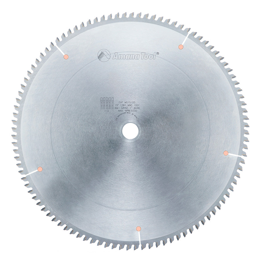 Amana Tool Miter/Double Miter -2 Degree Hook x 4 ATB & 1 Raker Saw Blades