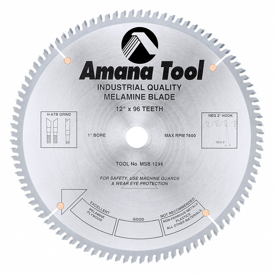 Amana Tool Double-Face Melamine, Korton & Veneers Thin Kerf Saw Blades