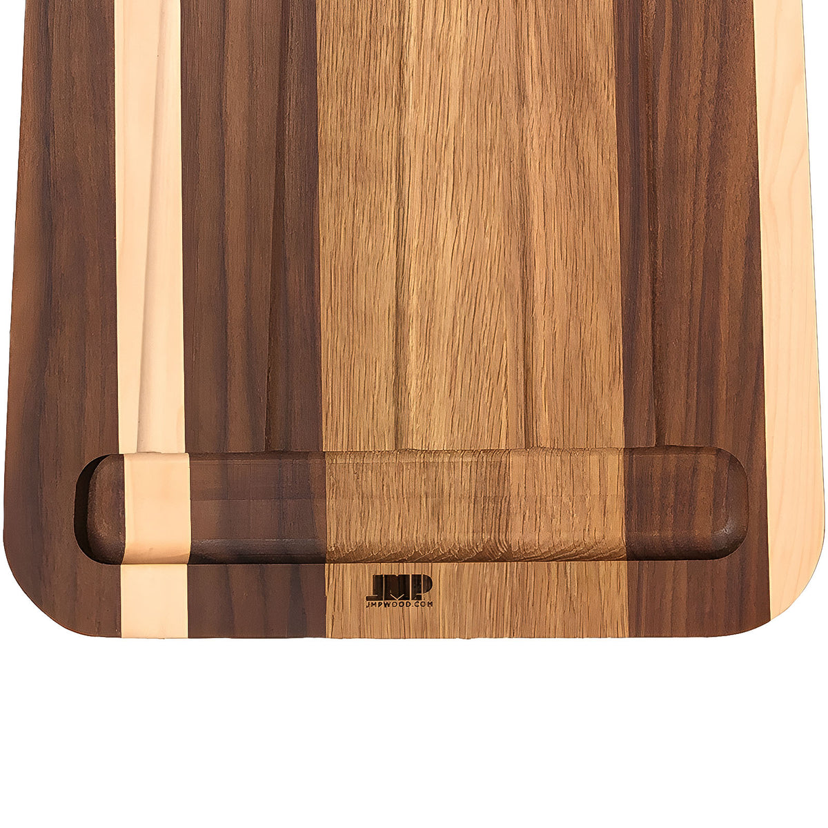Multi-Wood Cutting Board with Handle
