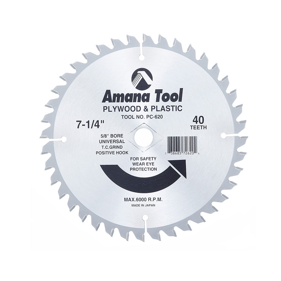 Amana Tool Plywood & Plastic Cutting Saw Blades
