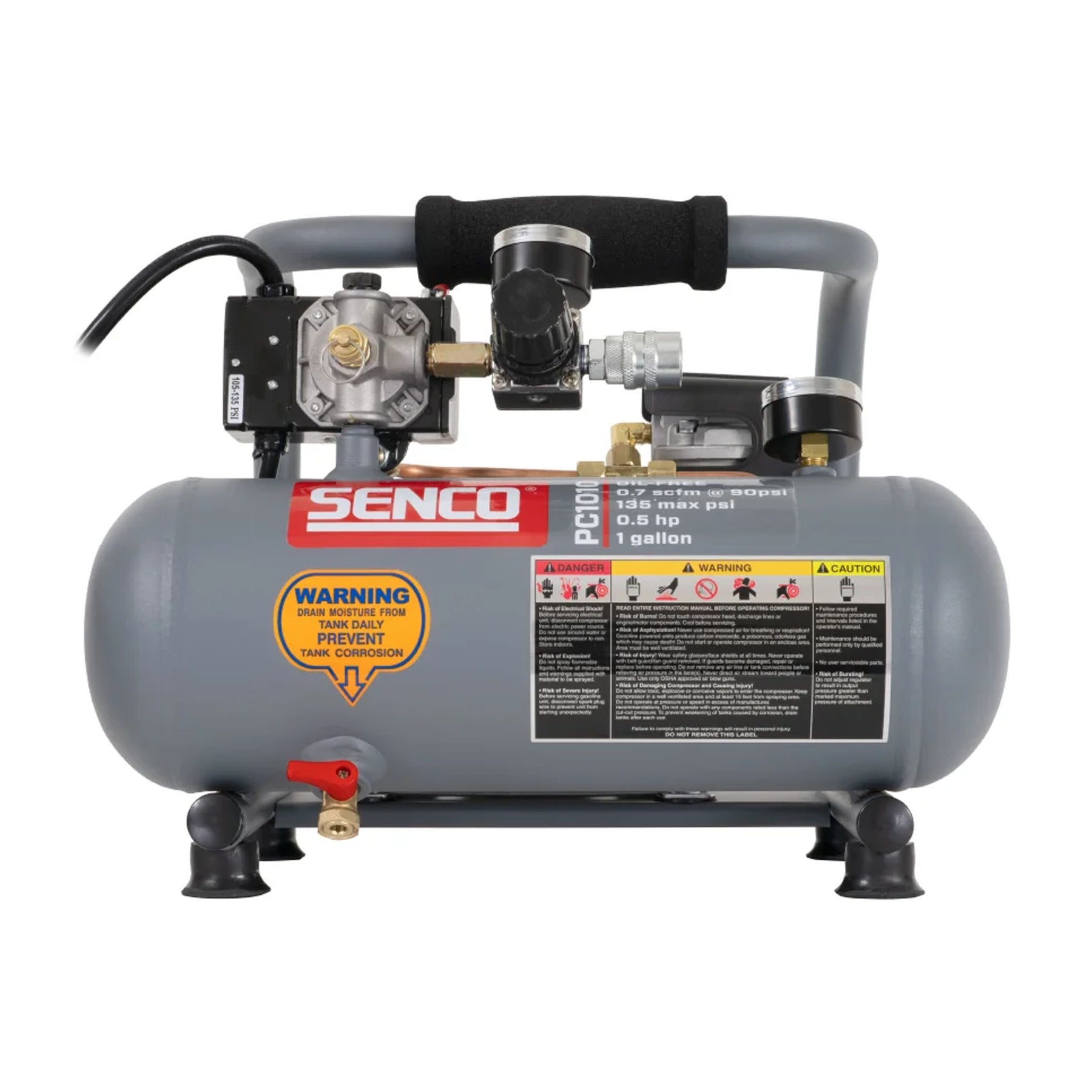 Senco PC1010 1/2 HP, 1 Gallon Finish & Trim Air Compressor