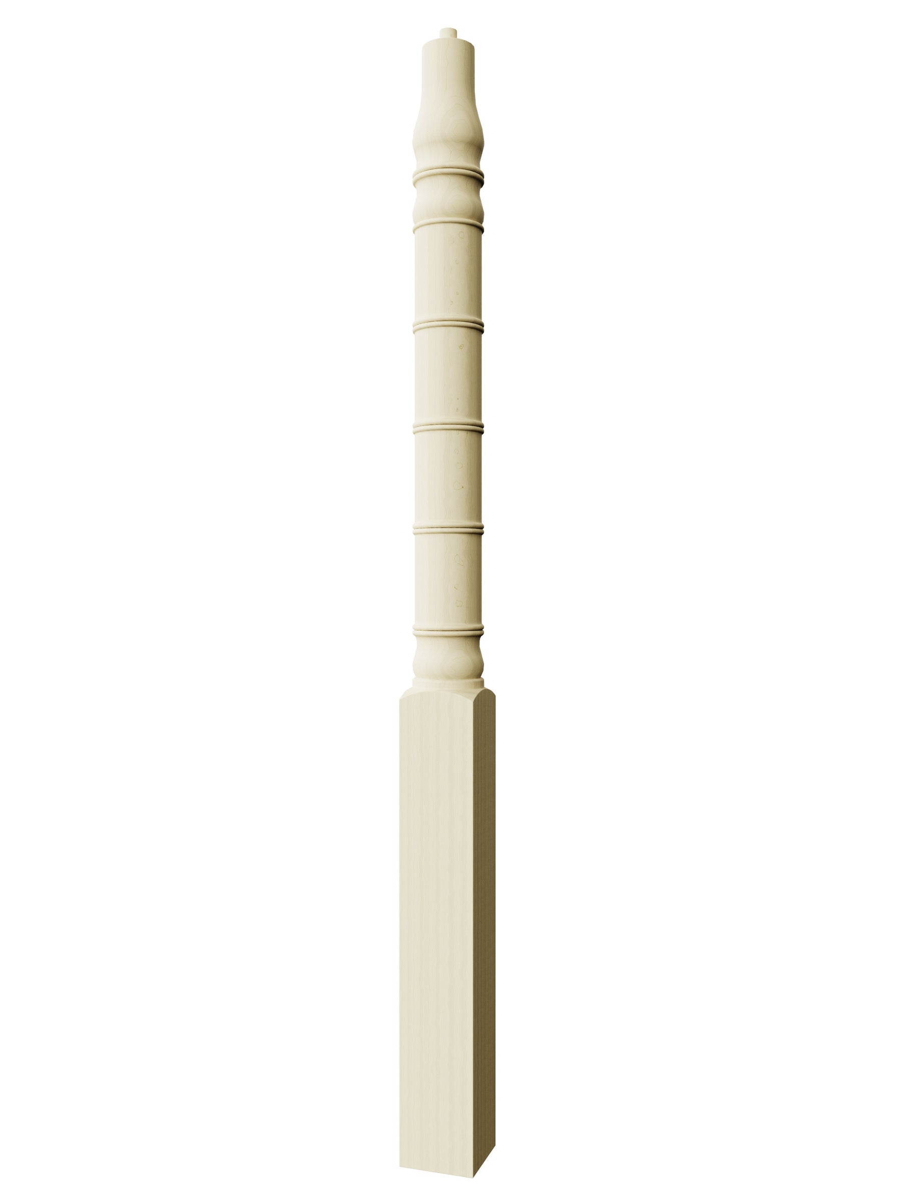 Bamboo Over the Post Newel