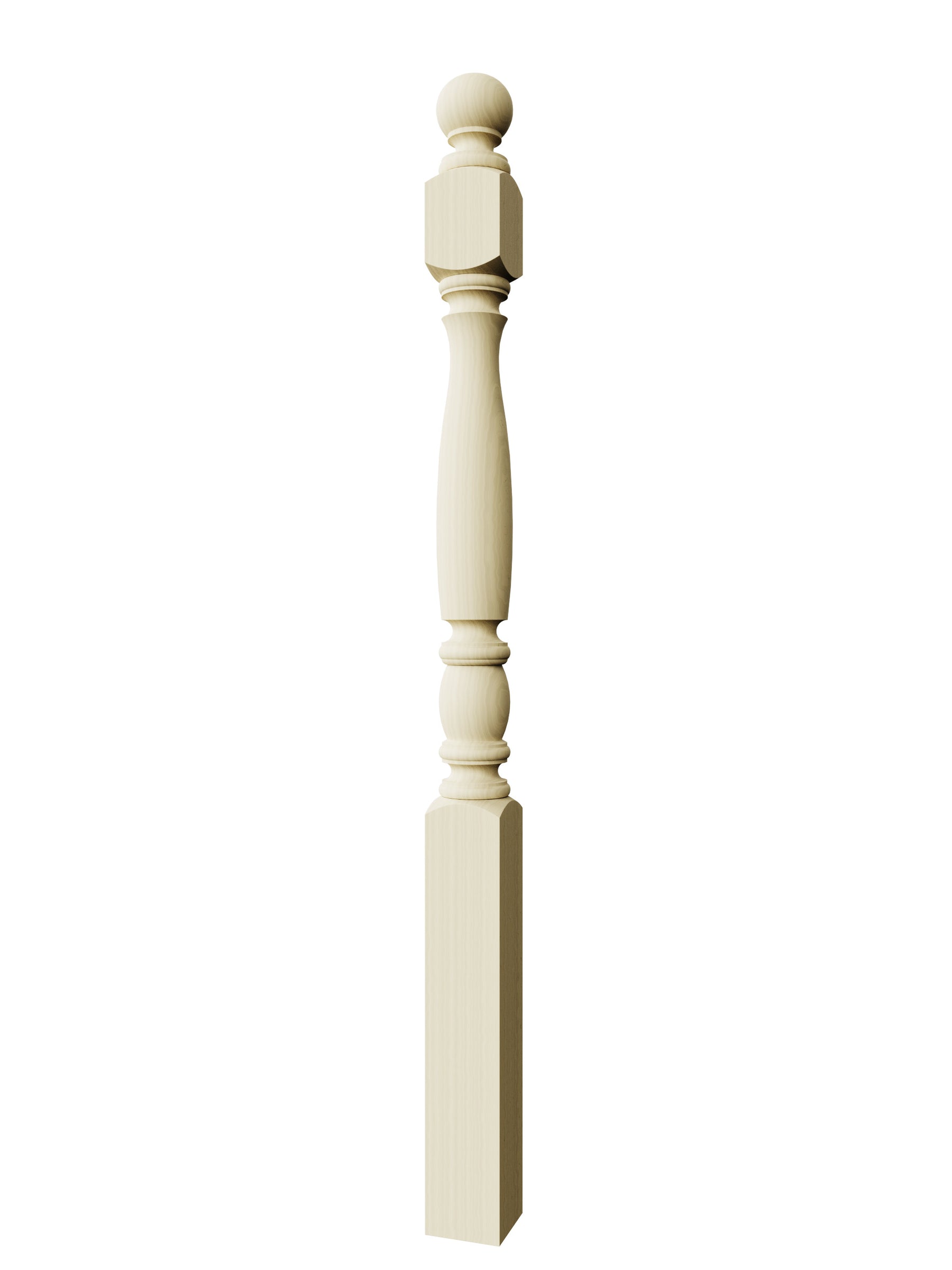 Bordeaux 955-4BT Series Ball Top Newel Post (3-1/2")