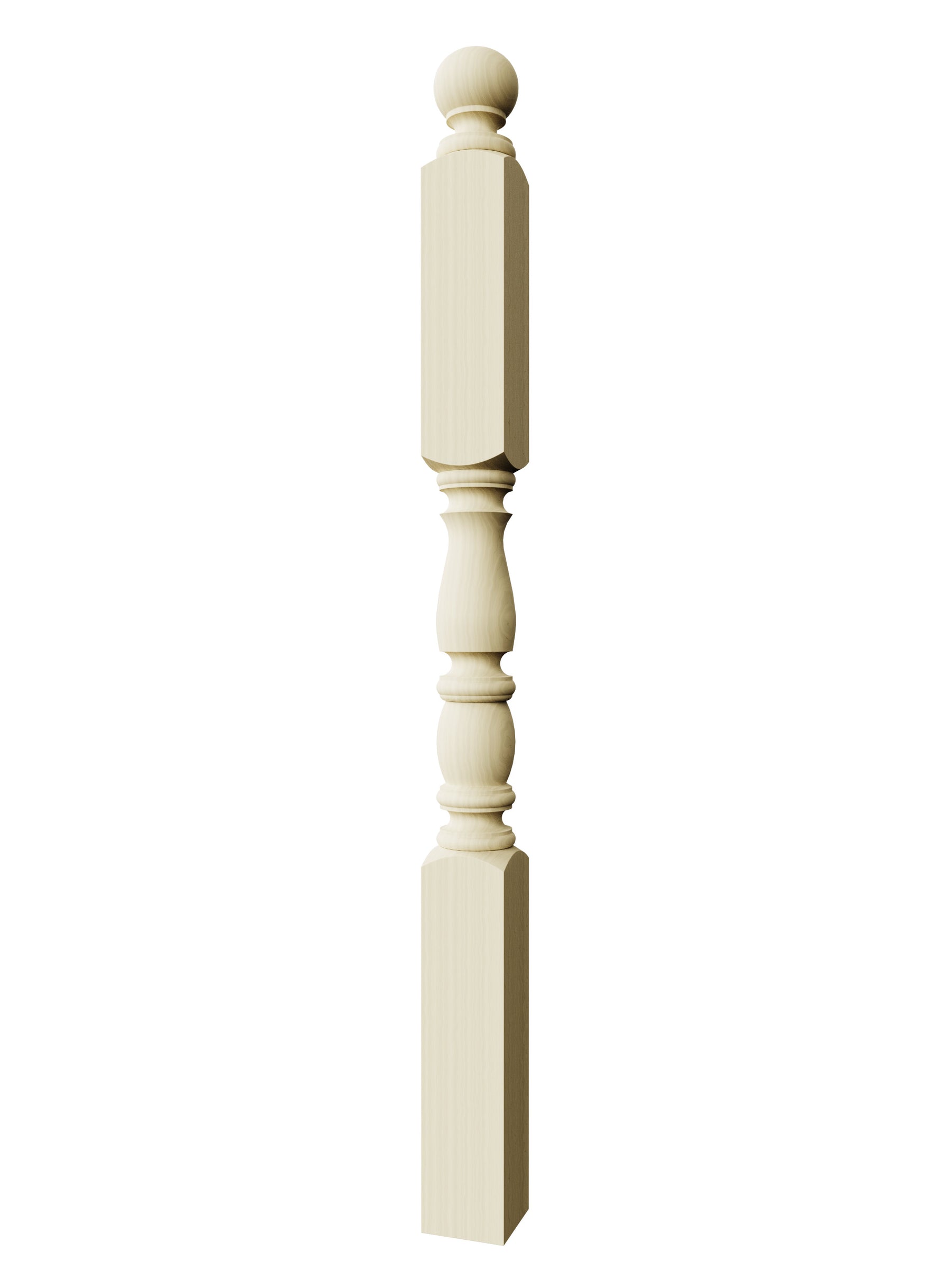 Bordeaux 955-4BT Series Ball Top Newel Post (3-1/2")