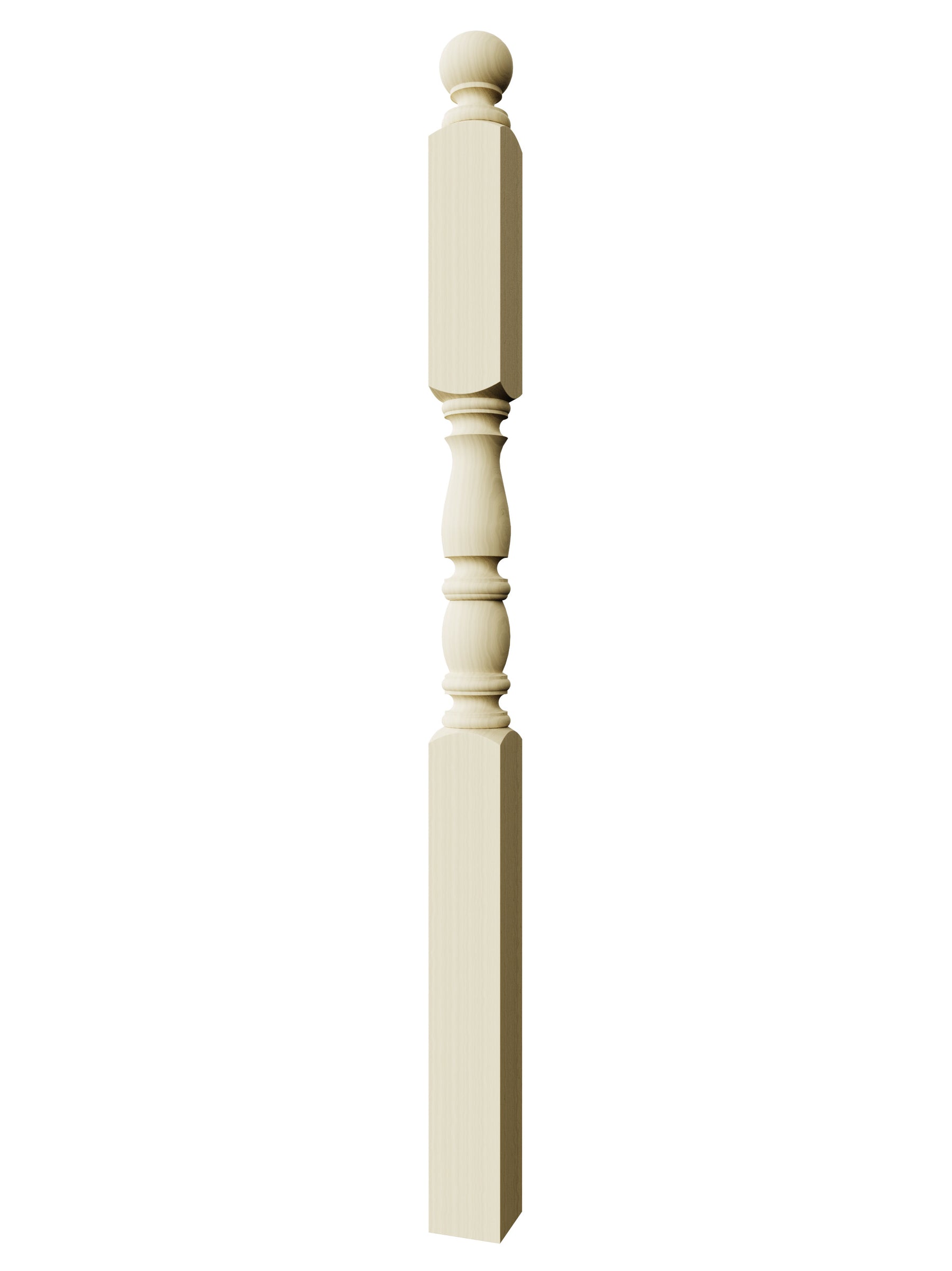 Bordeaux 955-4BT Series Ball Top Newel Post (3-1/2")