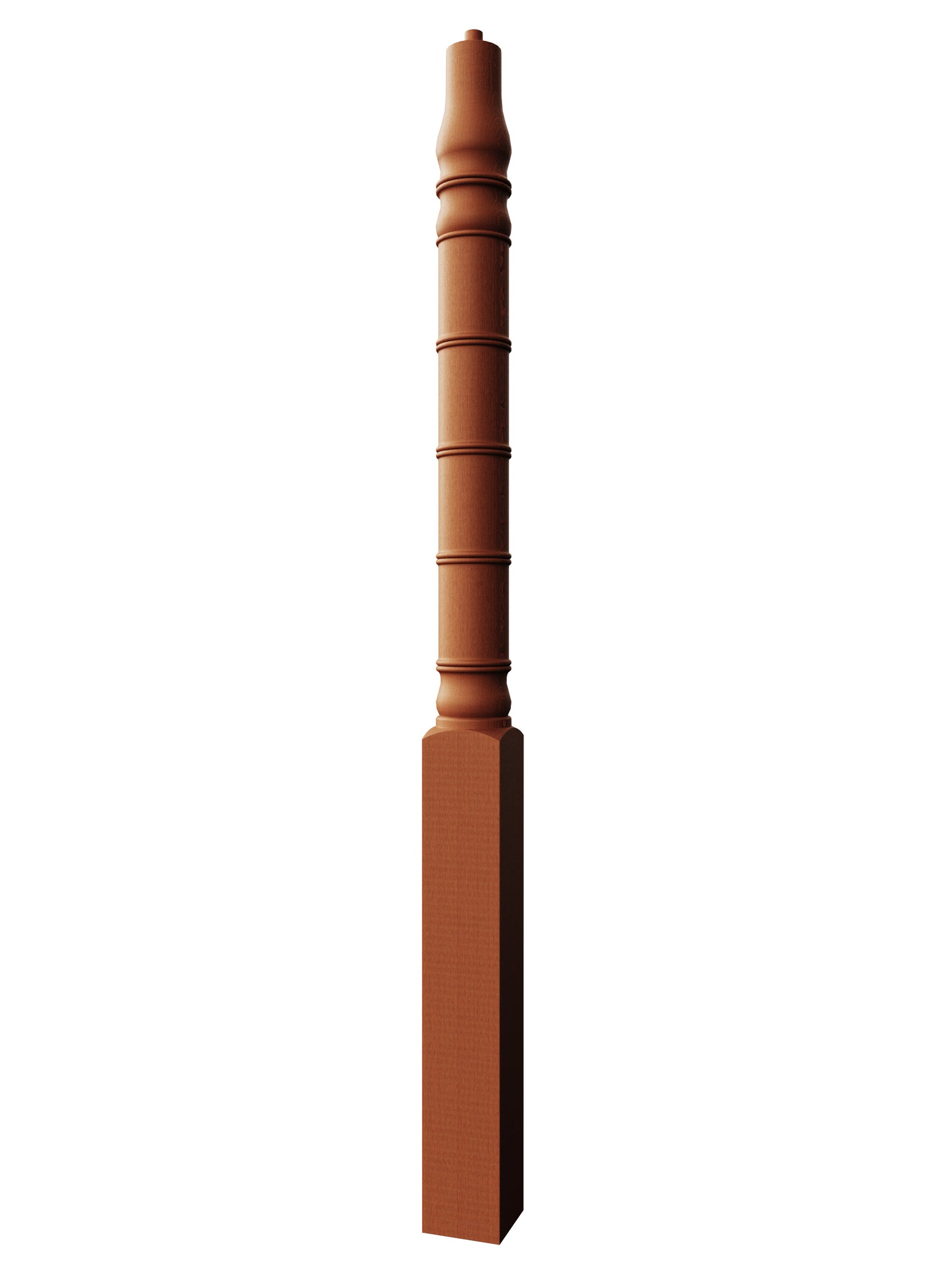 Bamboo Over the Post Newel