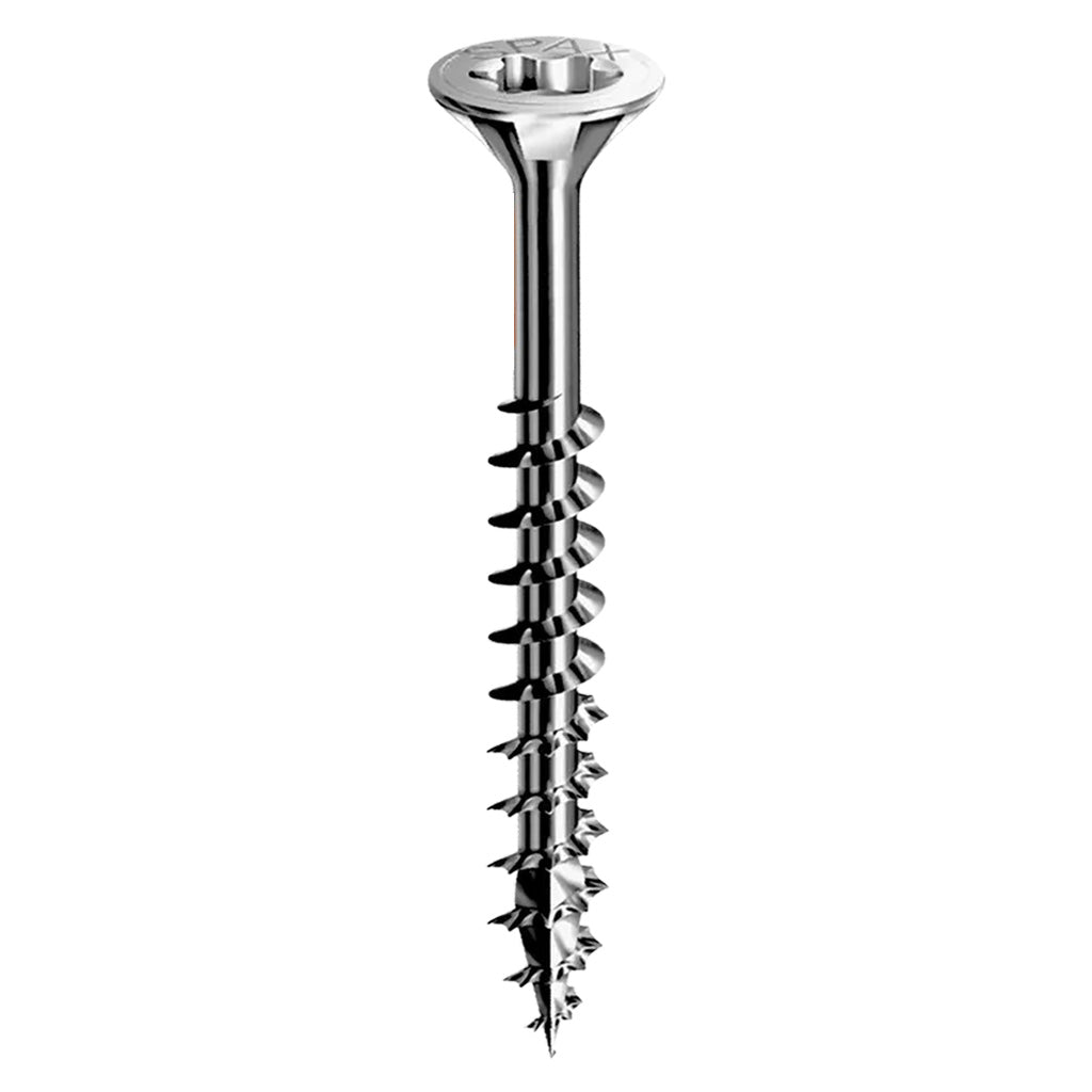 SPAX Exterior Multi-Material T-Star Plus Wood Screws - Flat Head, Partial Thread, HCR-X Coating