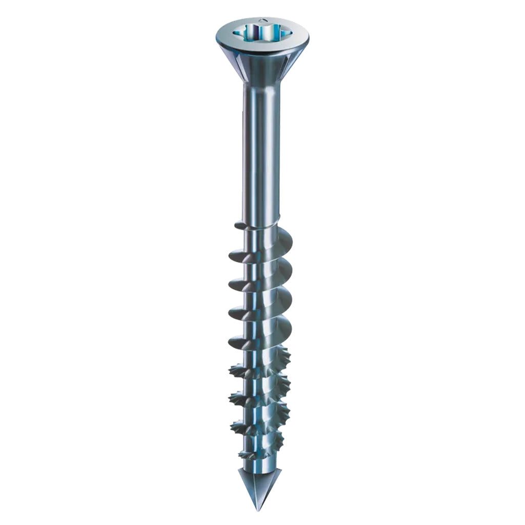SPAX MDF/Hardwood T-Star Plus Trim Head Screws - CUT-Point, Partial Thread, Zinc