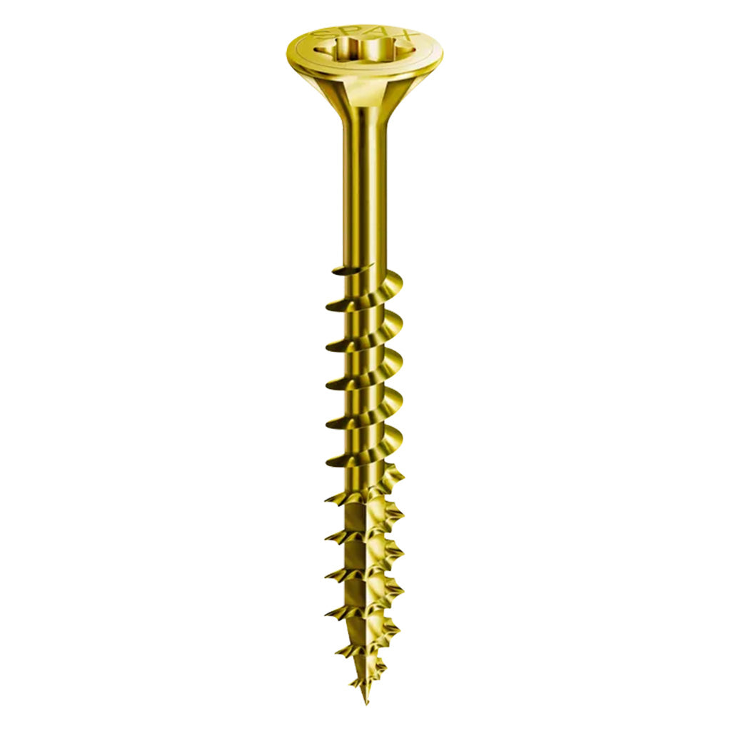 SPAX Multi-Material T-Star Plus Flat Head Screws - Yellow Zinc