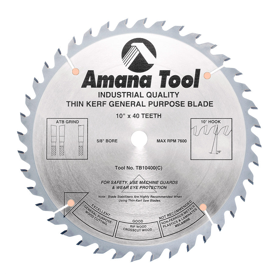 Amana Tool Thin Kerf General Purpose Saw Blades