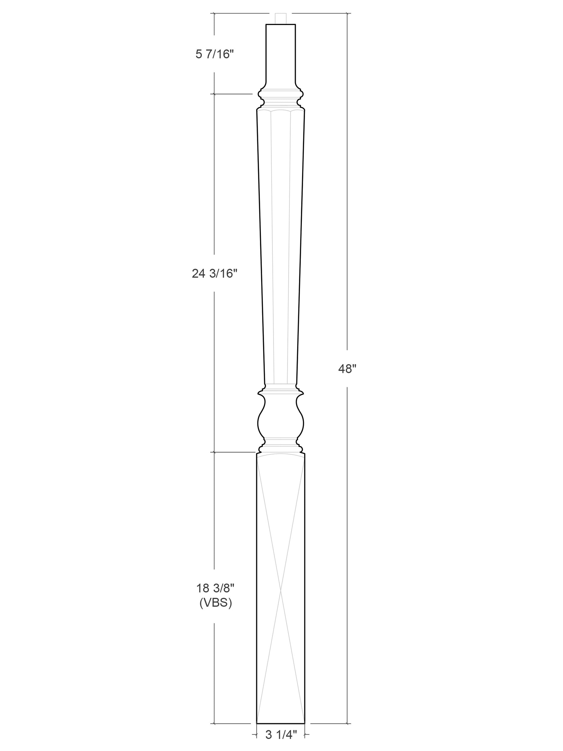 Verrazzano Over the Post Newel