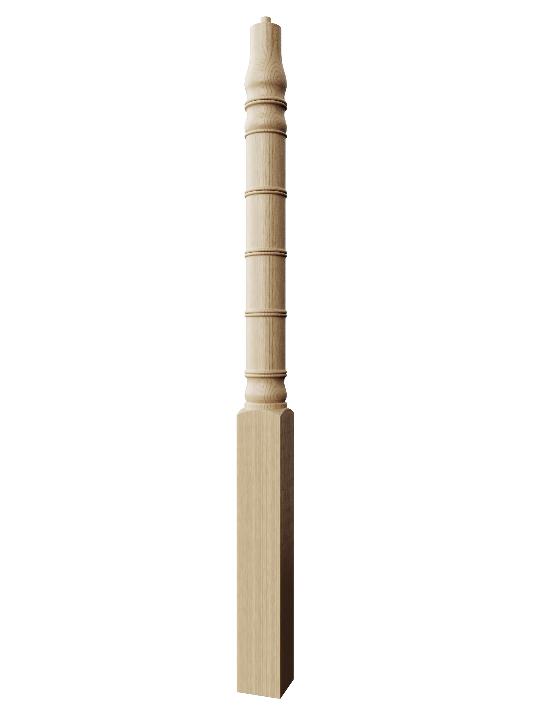 Bamboo Over the Post Newel
