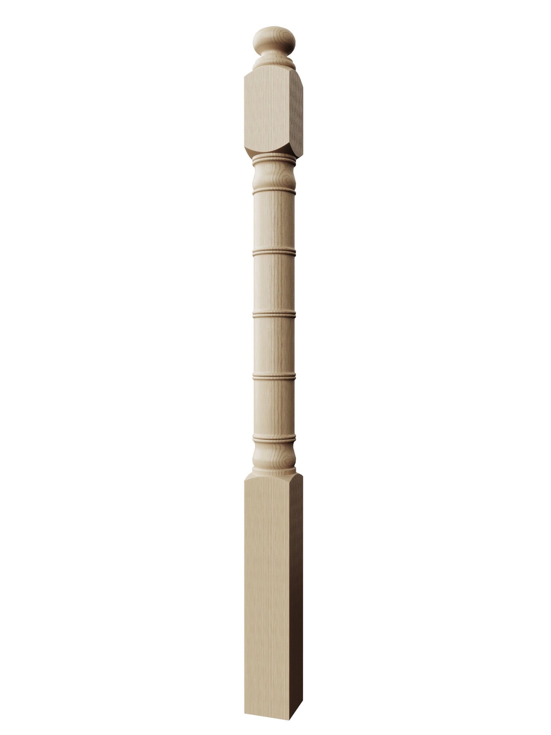 Bamboo Post to Post Newel