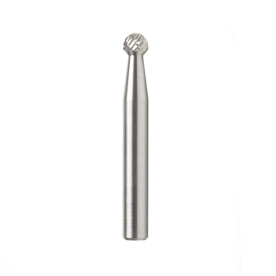 Amana Tool SD Burrs Solid Carbide Head Brazed into Steel Shank Ball Shape Double Cut Burr Bit