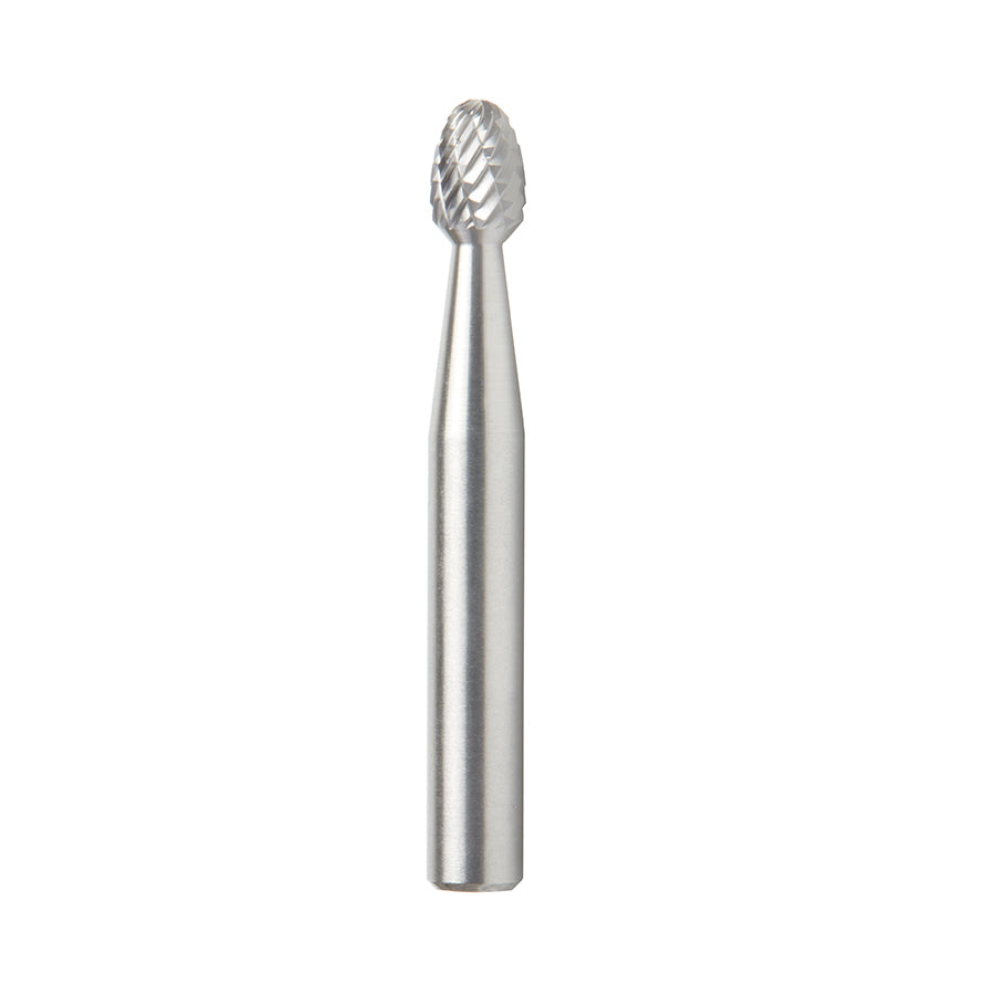 Amana Tool SE Burrs Solid Carbide Head Brazed into Steel Shank Oval Shape Double Cut Burr Bits