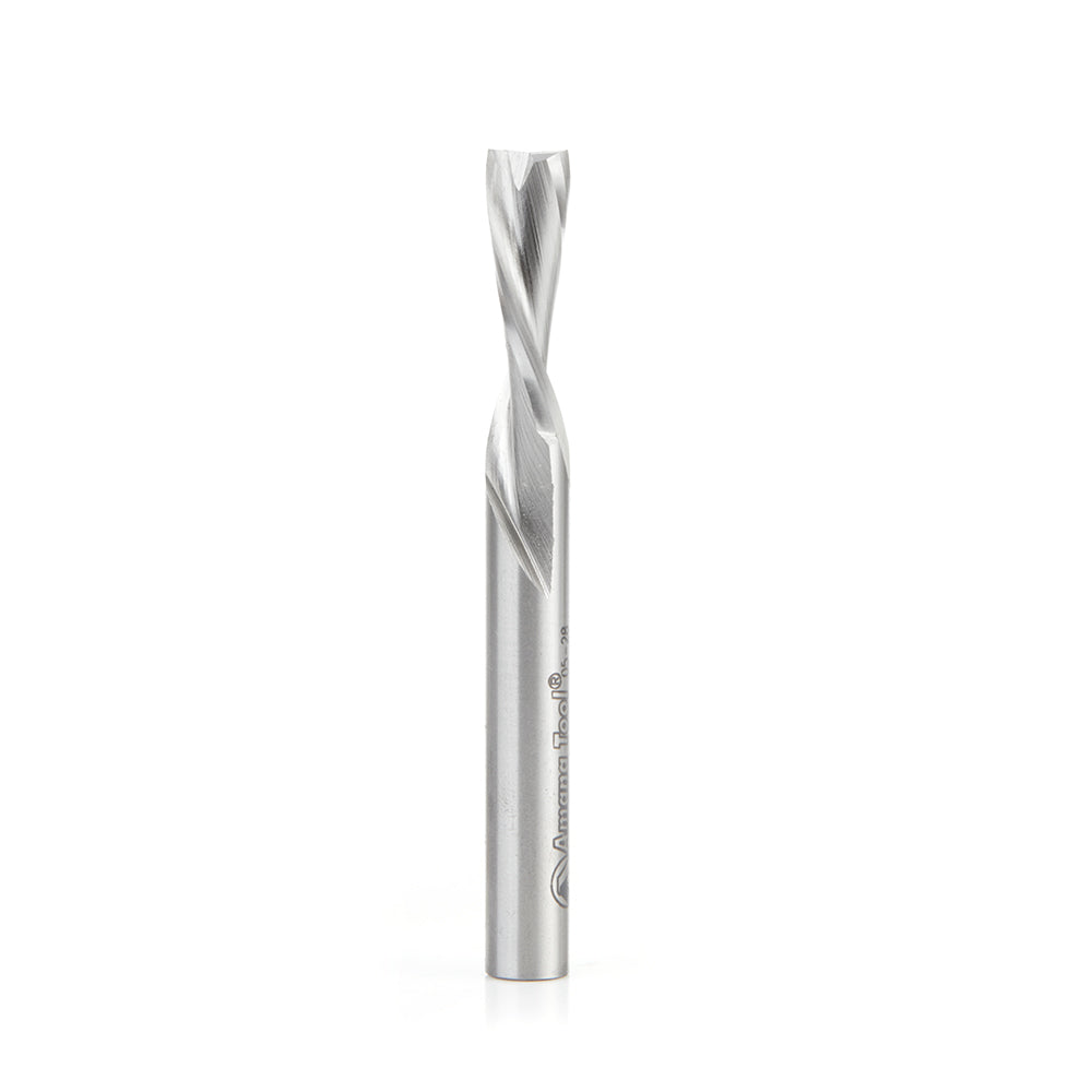 Amana Tool High Speed Steel (HSS) Single & Double Flute Aluminum Cutting Spiral Router Bits