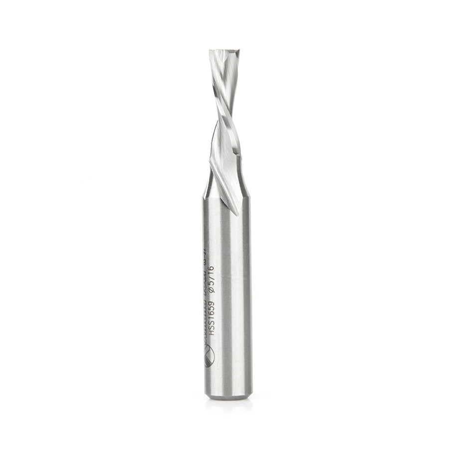 Amana Tool High Speed Steel (HSS) Single & Double Flute Aluminum Cutting Spiral Router Bits