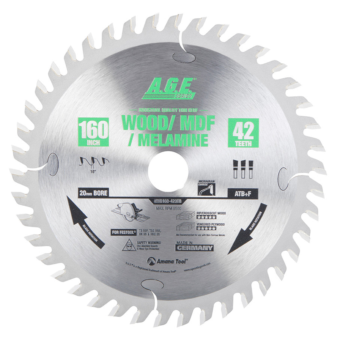 A.G.E. Thin Kerf Circular Saw Blades for FESTOOL® Machines