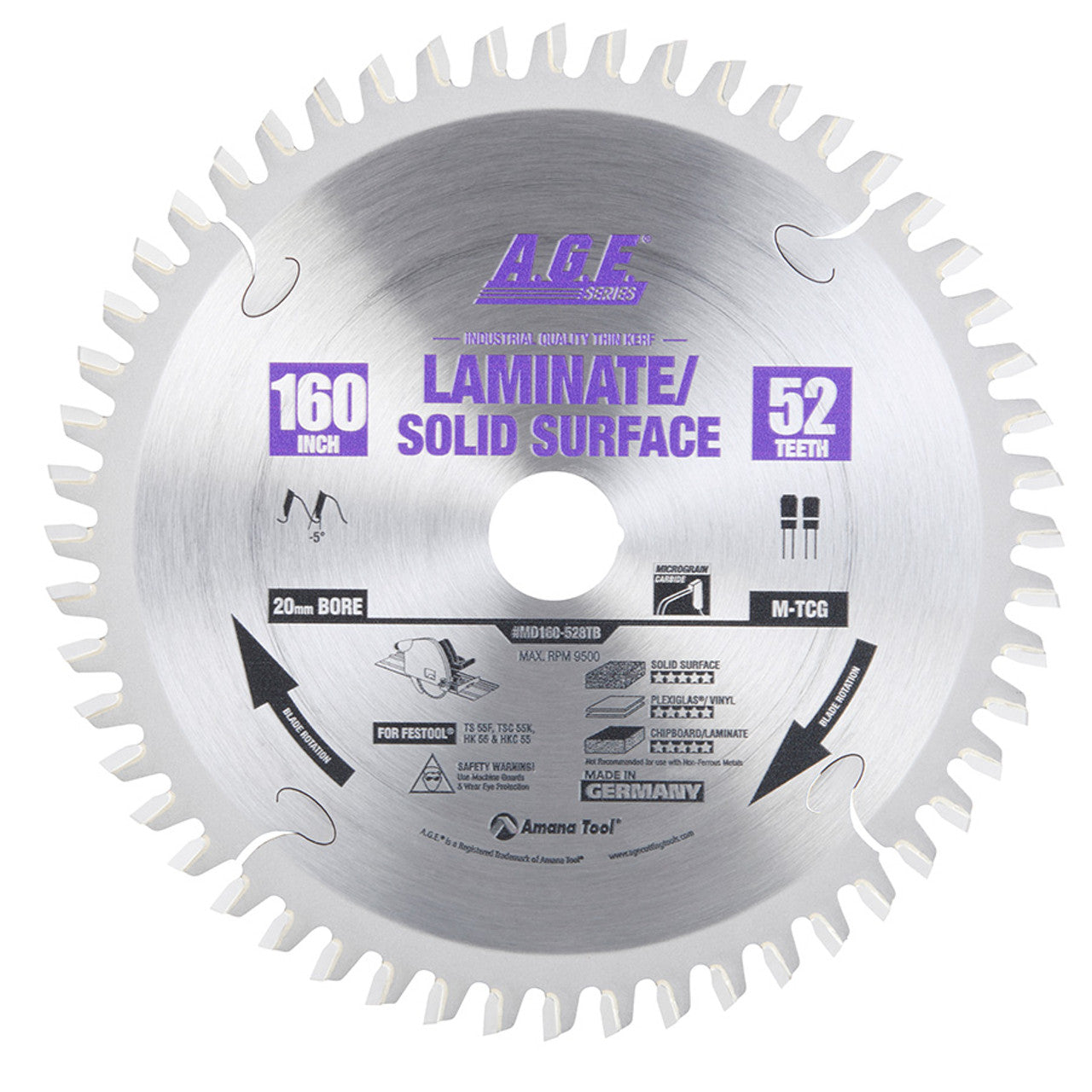 A.G.E. Thin Kerf Circular Saw Blades for FESTOOL® Machines