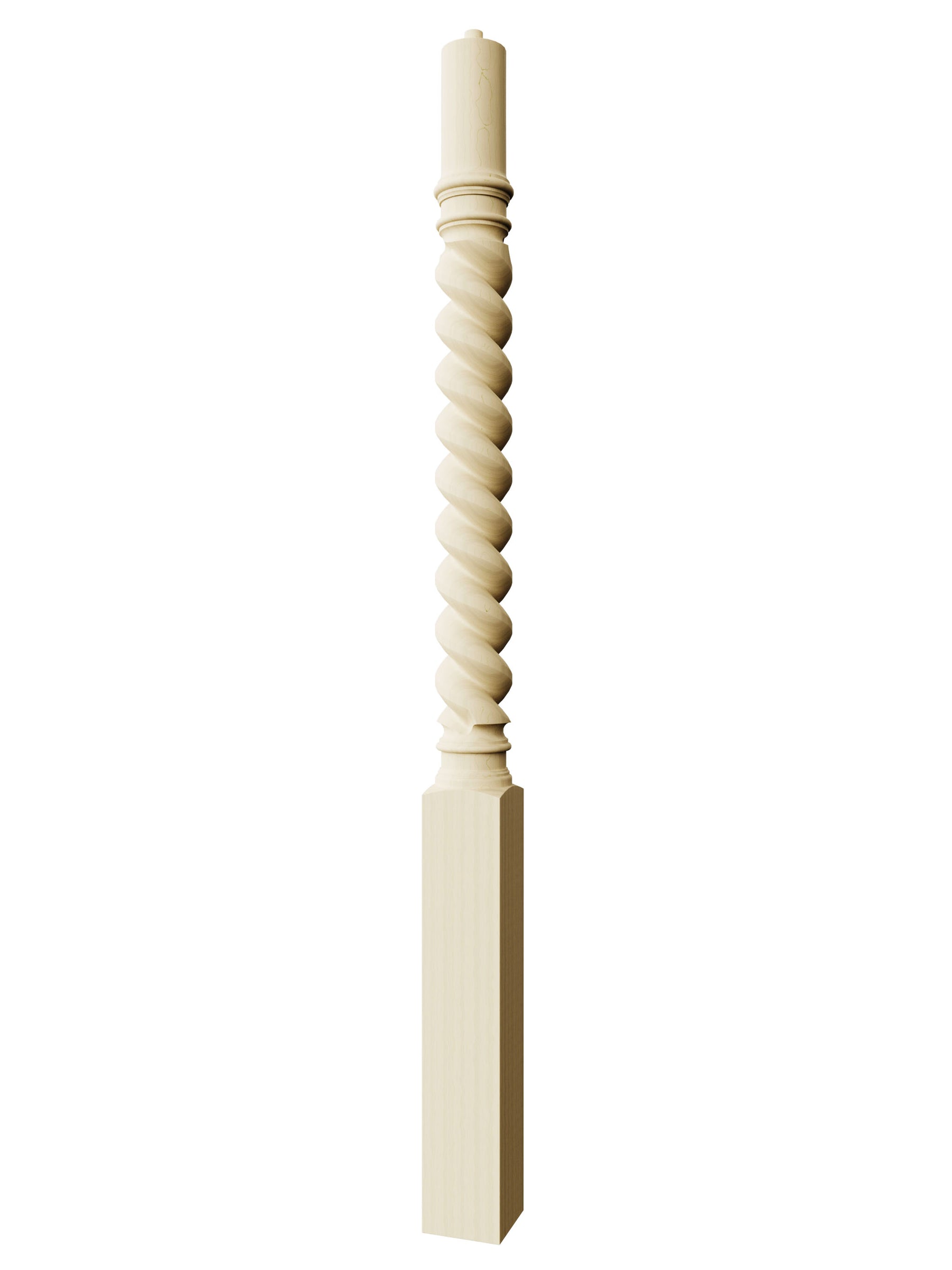 Napoleon Over the Post Newel (Barley Twist)