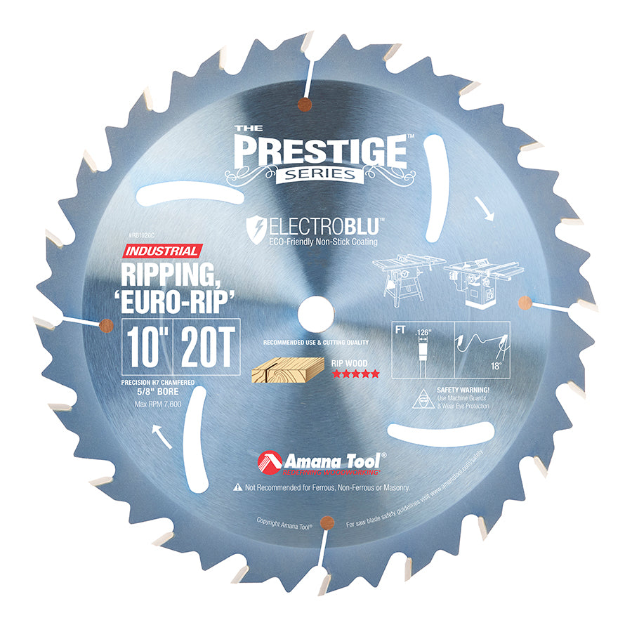 Amana Tool Euro-Rip with Cooling Slots Ripping Saw Blades