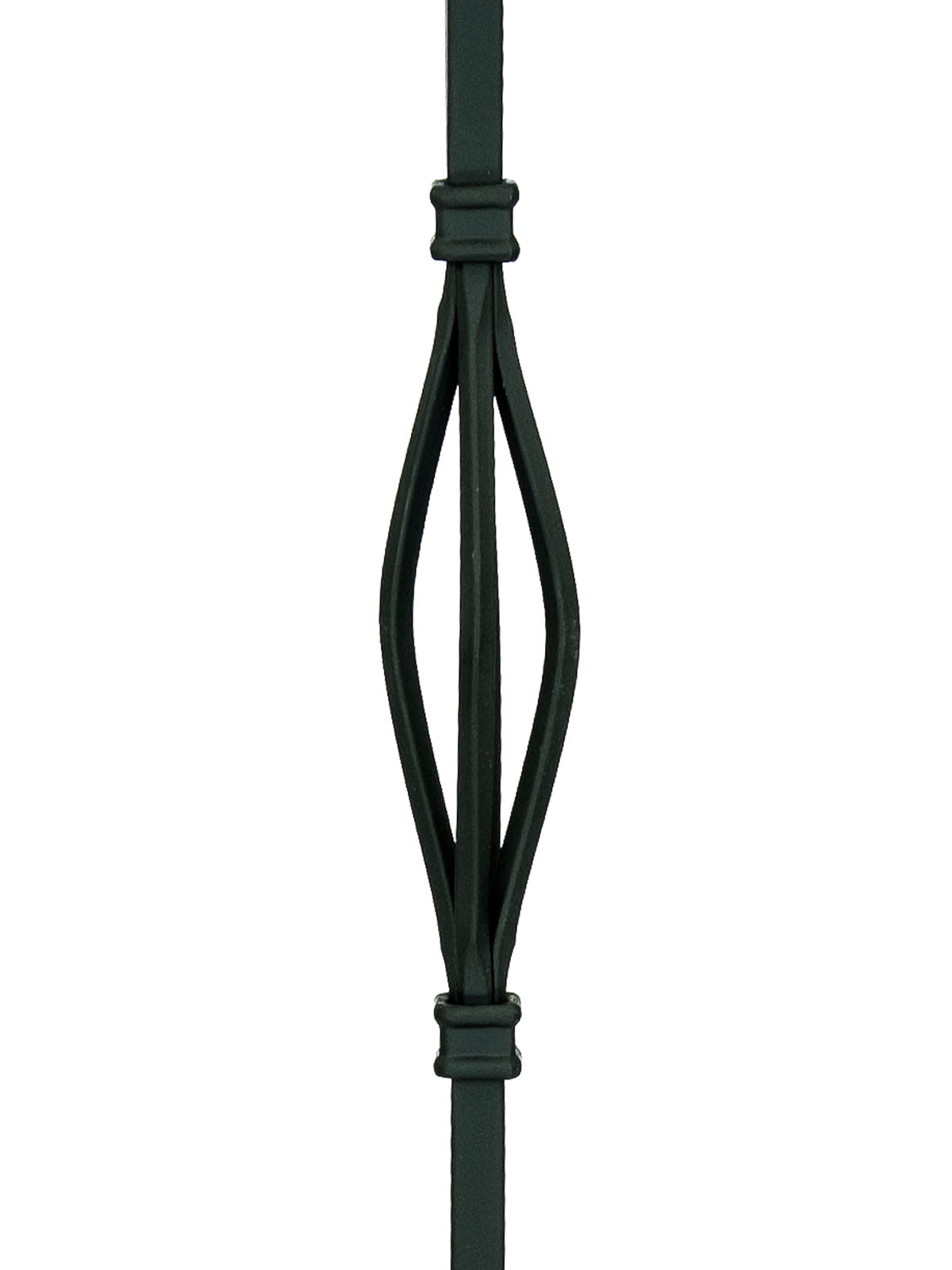 Iron Baluster T18 - 1/2" Square - Contemporary Single Basket: Slimline