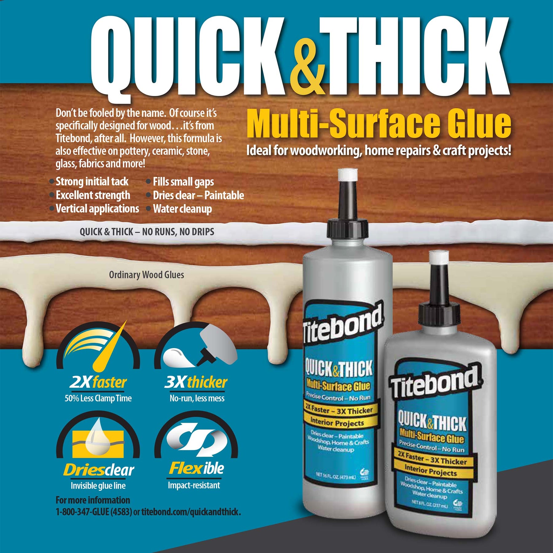 Titebond Quick & Thick Multi-Surface Glue