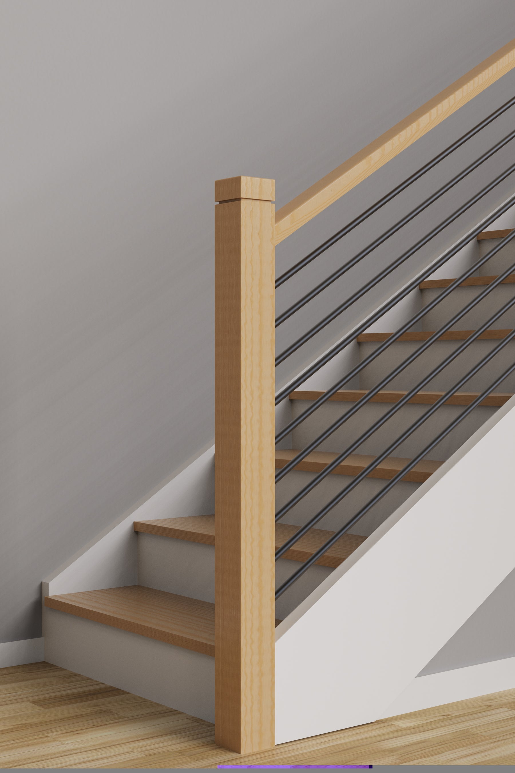 Iron Baluster 9500XL (2GR01-XL) - 5/8" Round - Plain Long Length
