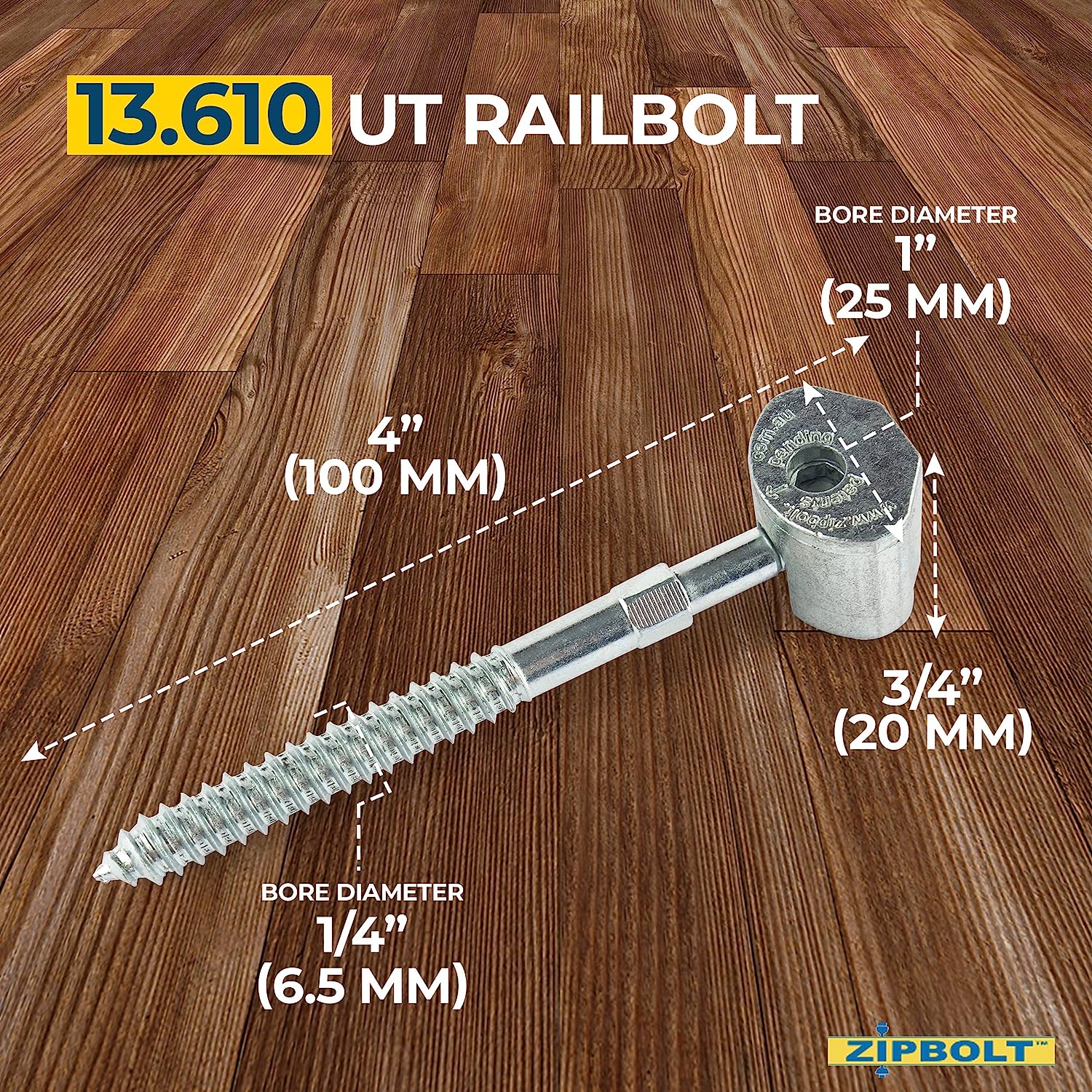 Zipbolt UT Railbolt