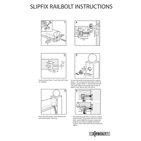 Zipbolt Slipfix Railbolt