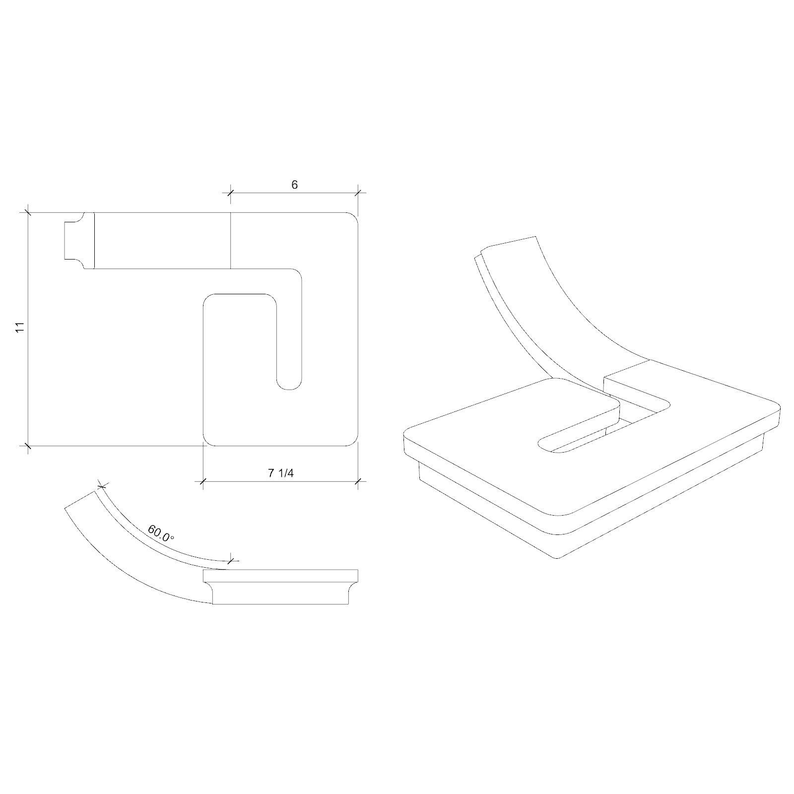 Fitting M8430 - Volute (Left Hand)