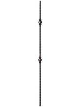 Iron Baluster 9033 - 9/16" Hammered Face - Double Ball
