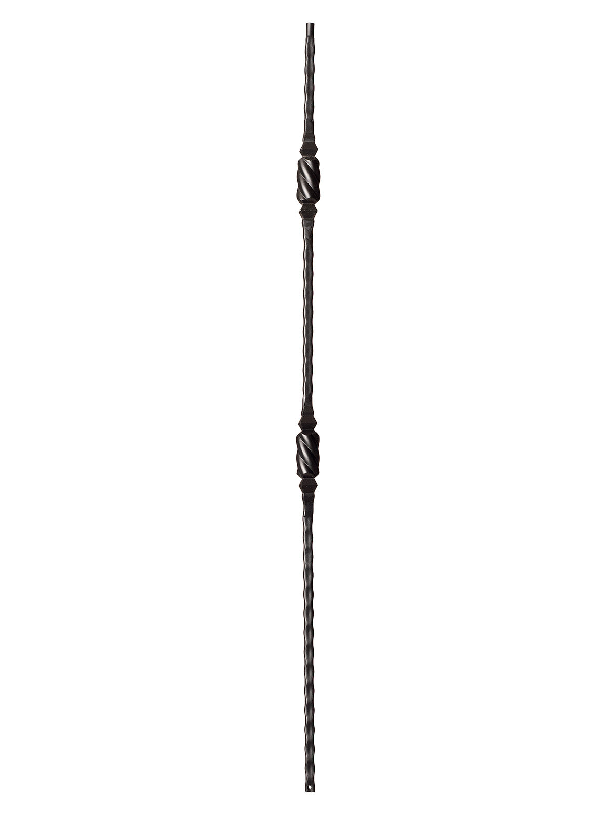 Iron Baluster 9046 - 9/16" Hammered Face - Double Knob