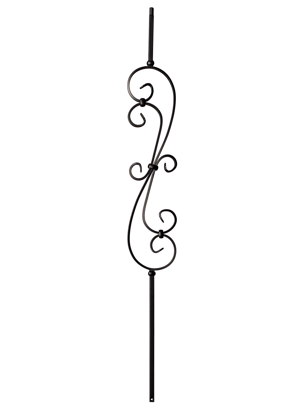 Iron Baluster 9081 - 1/2" Square - S Scroll Narrow