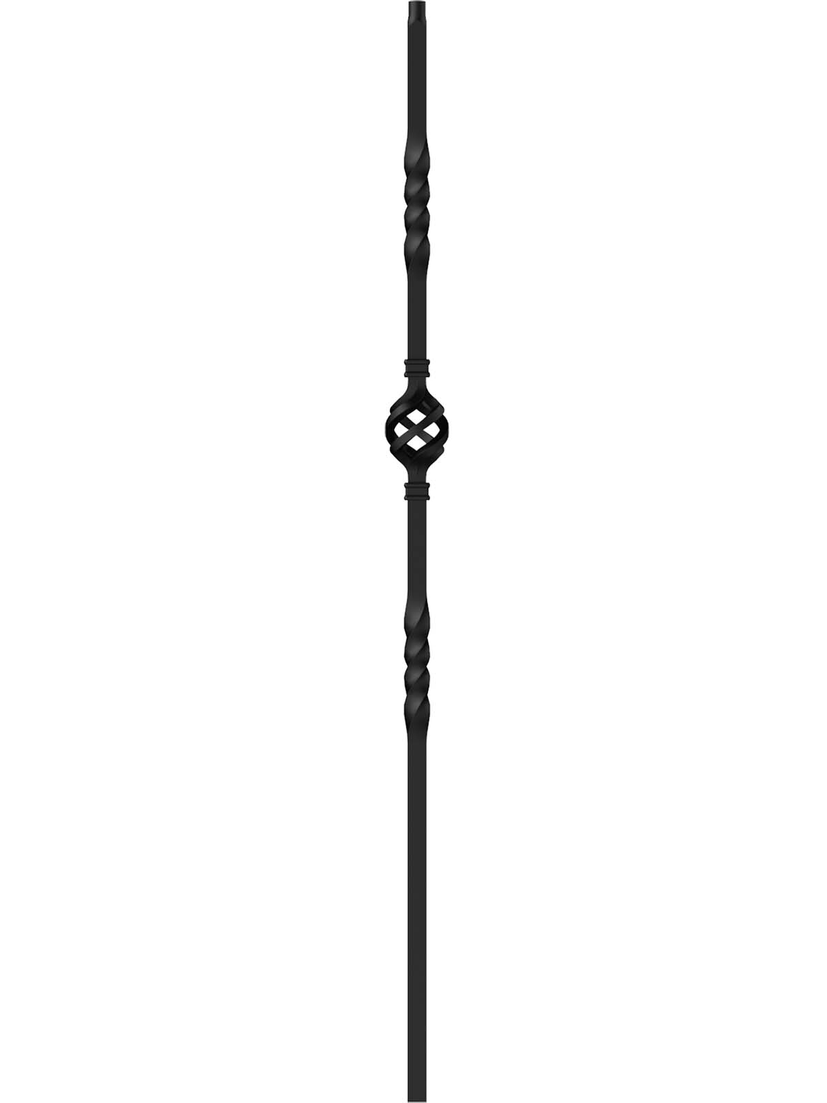 Mega Iron Baluster 9903 - 3/4" Square - Single Basket