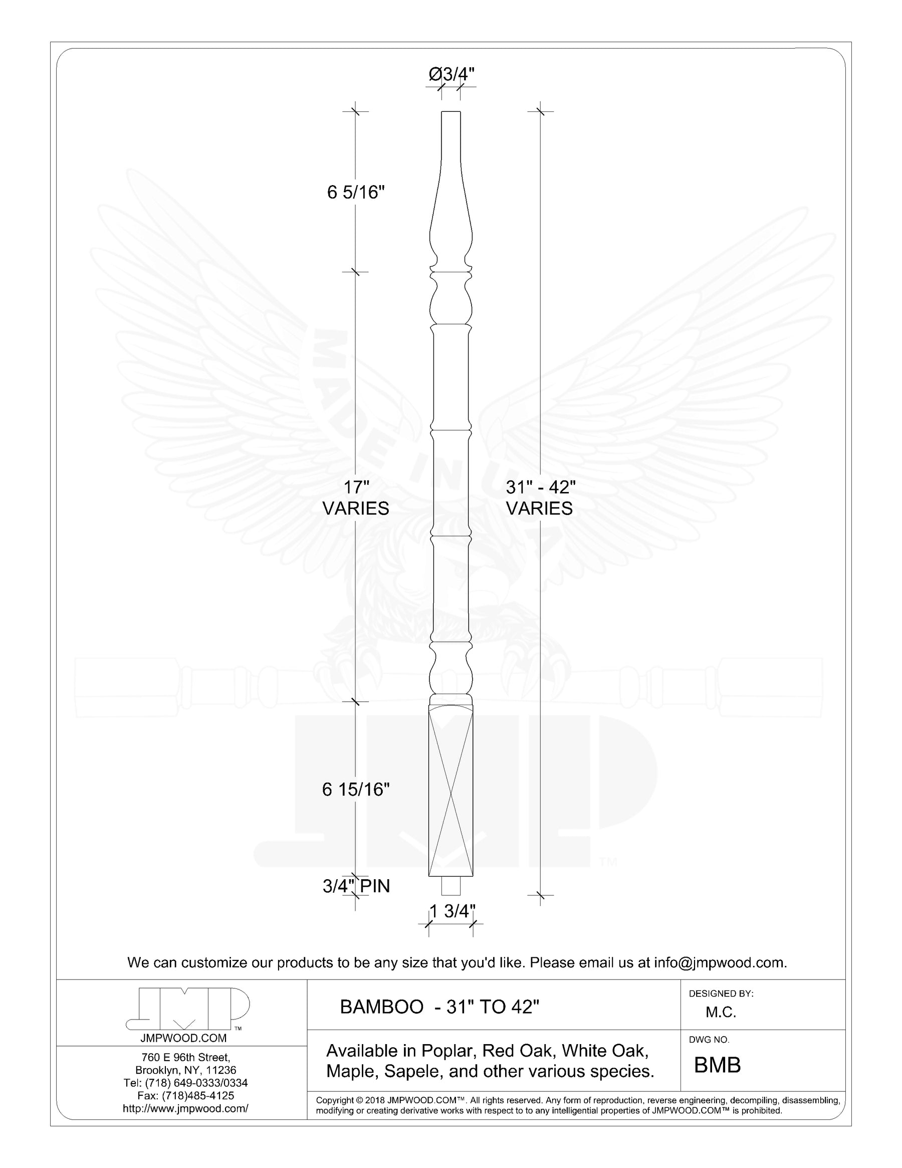 Bamboo Baluster