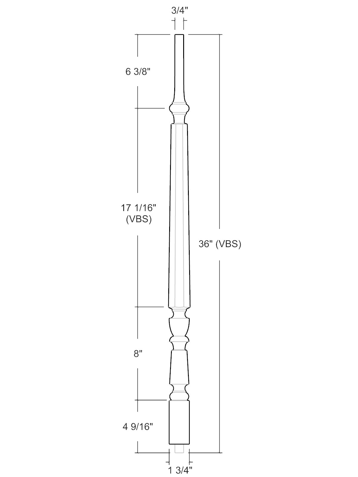 Brownstone Baluster