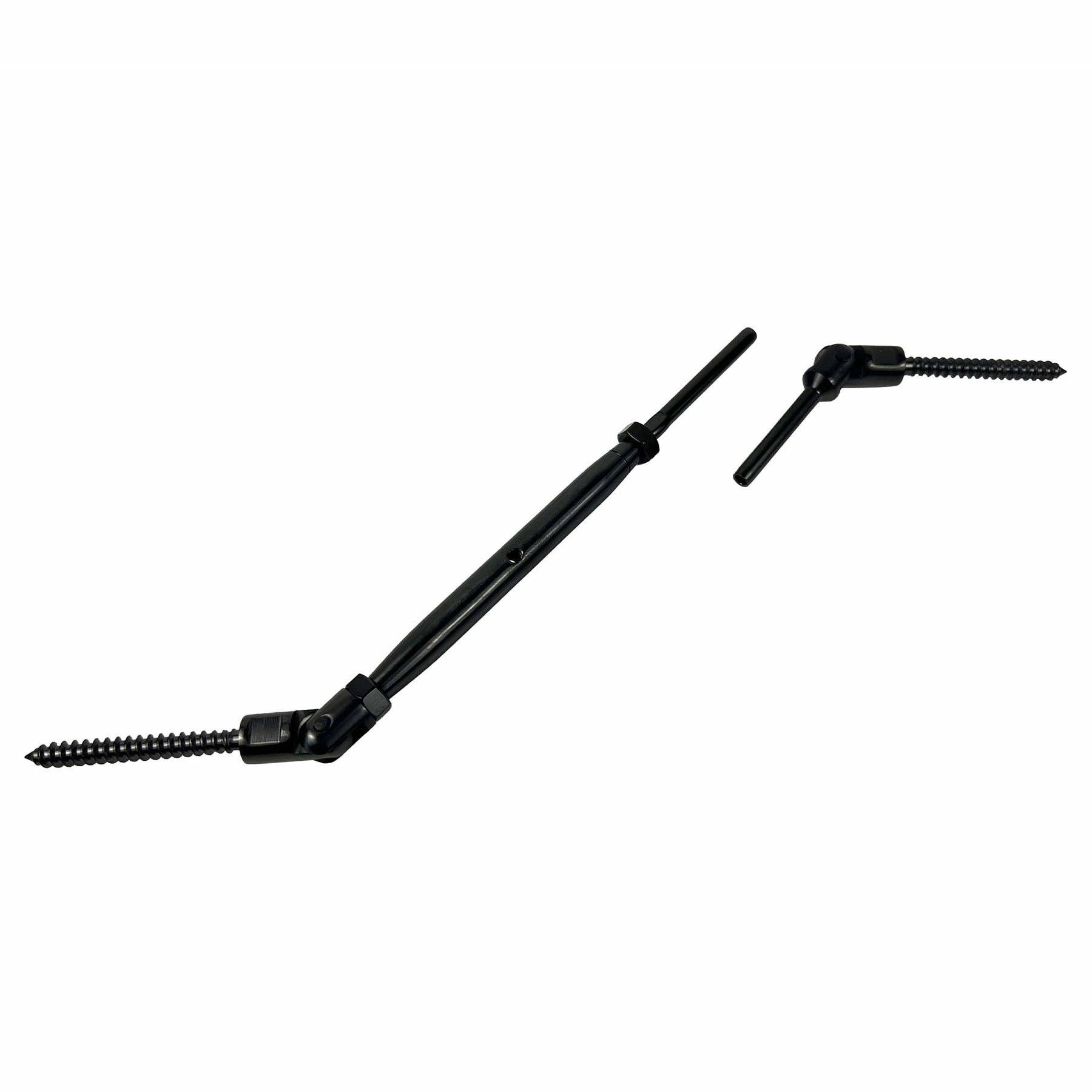SteelX CC009 1/8" Cable Hardware Kit - Adjustable Angle Lag Screws Turnbuckle Kit