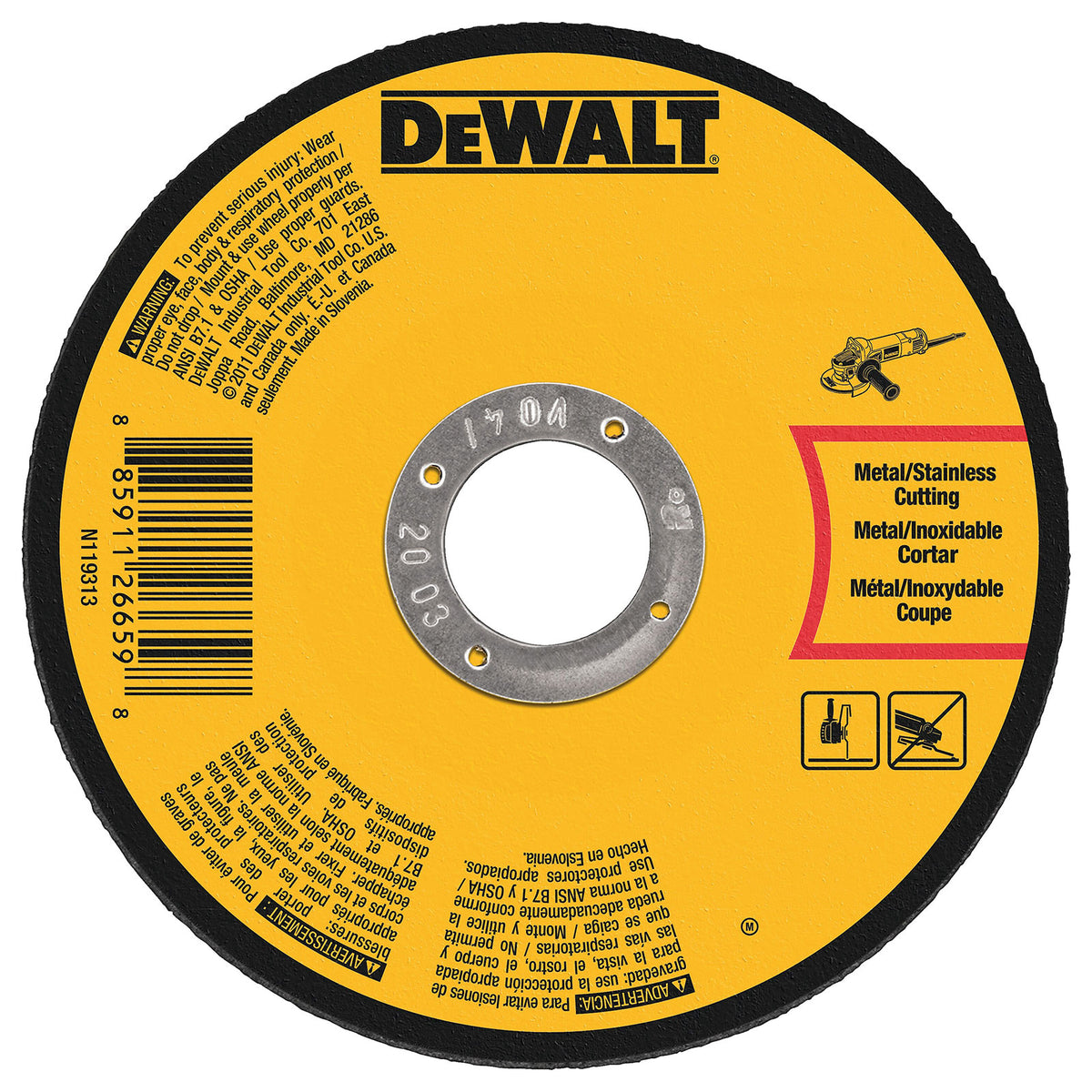 DEWALT Metal Cutting Wheel Type 1 (DWA8051)