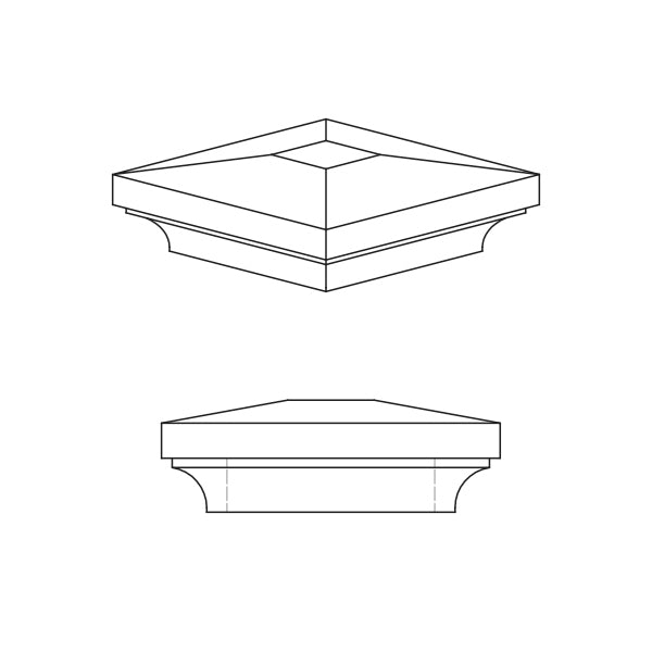 Box Newel Cap E (5460)